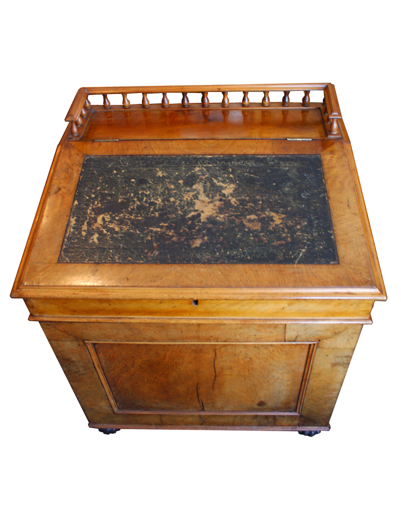 Davenport antique compact writing desk